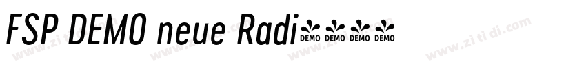 FSP DEMO neue Radi字体转换 FSP DEMO neue Radi字体转换